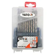 Vrtáky do kovu YATO YT-41604 19ks HSS-COBALT