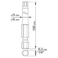 Bity TORX YATO YT-0492 sada 2ks 100mm